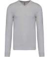 KB965 V Neck Jumper Grey Melange colour image